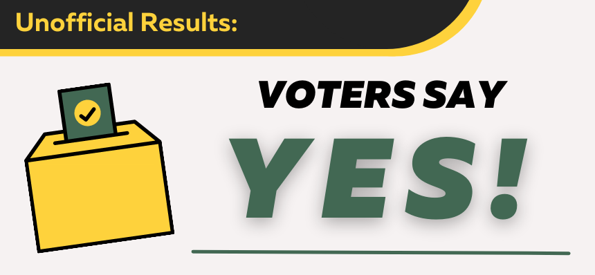 Voters Say YES !